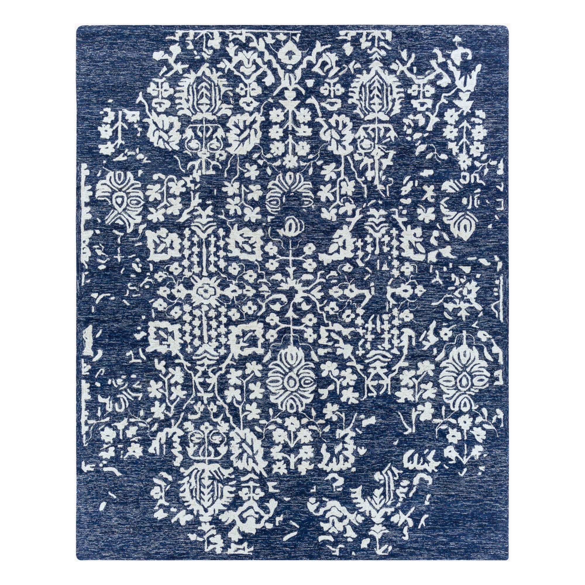 Granada Beige/Navy Handmade Rug GND-2311 - 2'6" x 10'