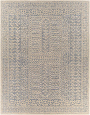 Granada Ivory/Navy Handmade Rug - 2'6" x 10'
