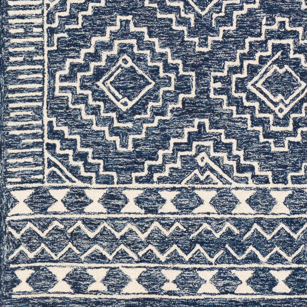 Granada Beige/Navy Handmade Rug GND-2322 - swatch