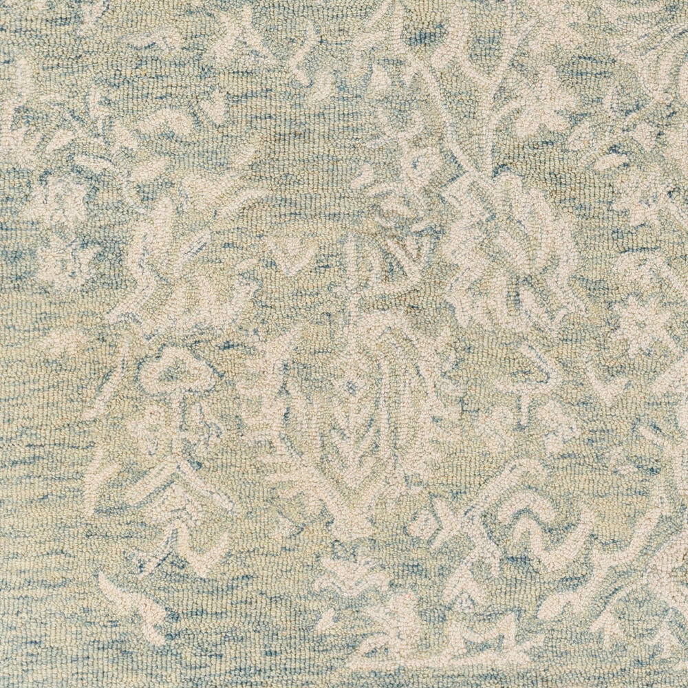 Granada Cream/Teal Handmade Rug - swatch