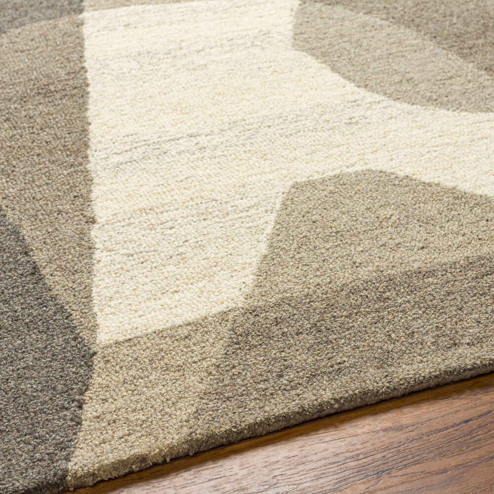 Granada Beige/Light Gray Handmade Rug - texture