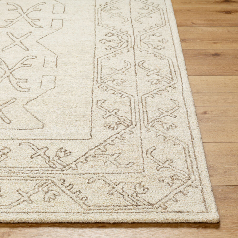 Granada Brown/Ivory Handmade Rug - front
