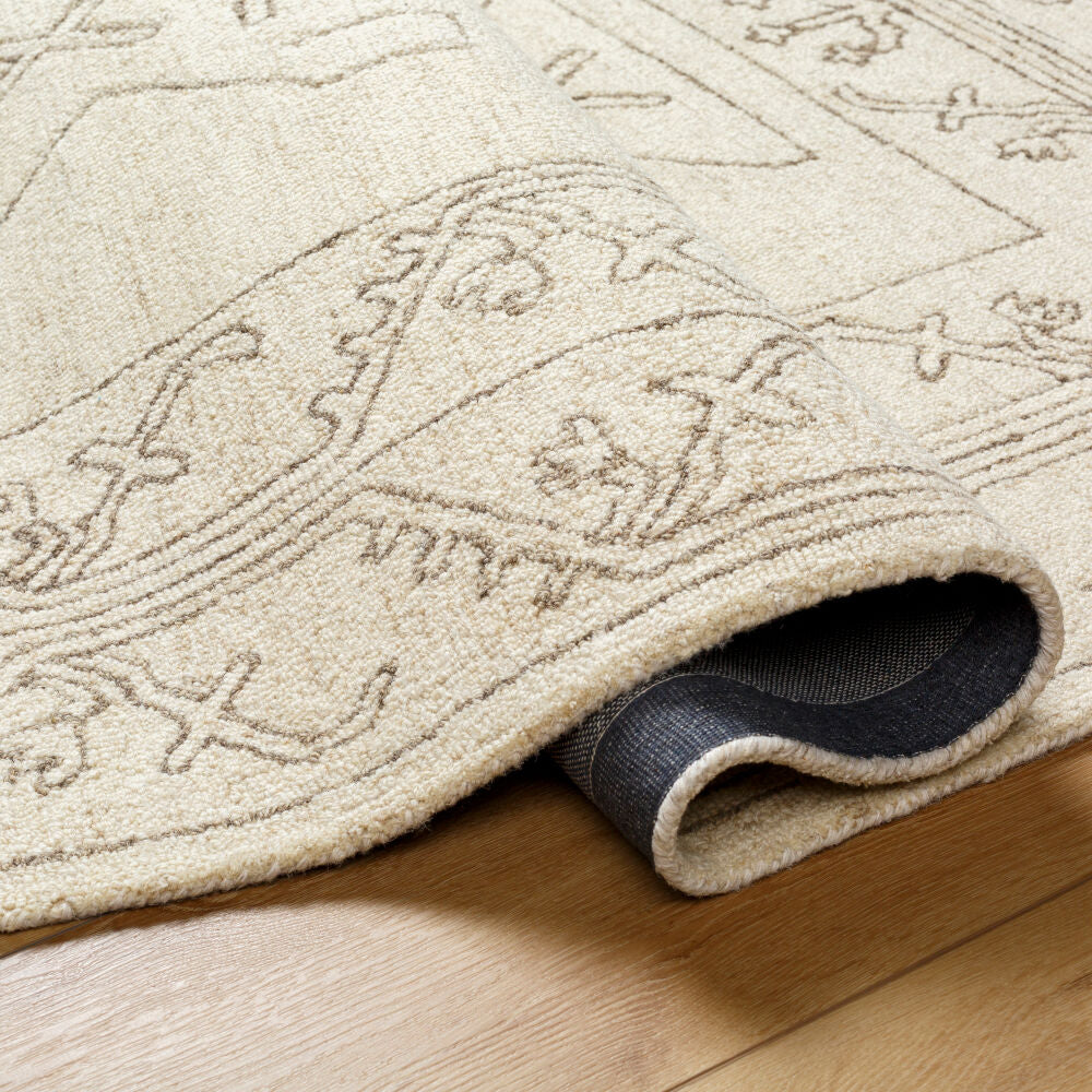 Granada Brown/Ivory Handmade Rug - fold