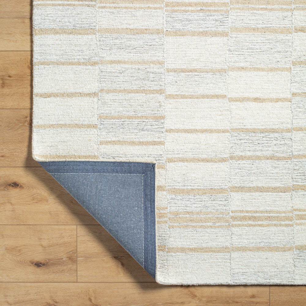 Granada Cream/Taupe Handmade Rug - fold