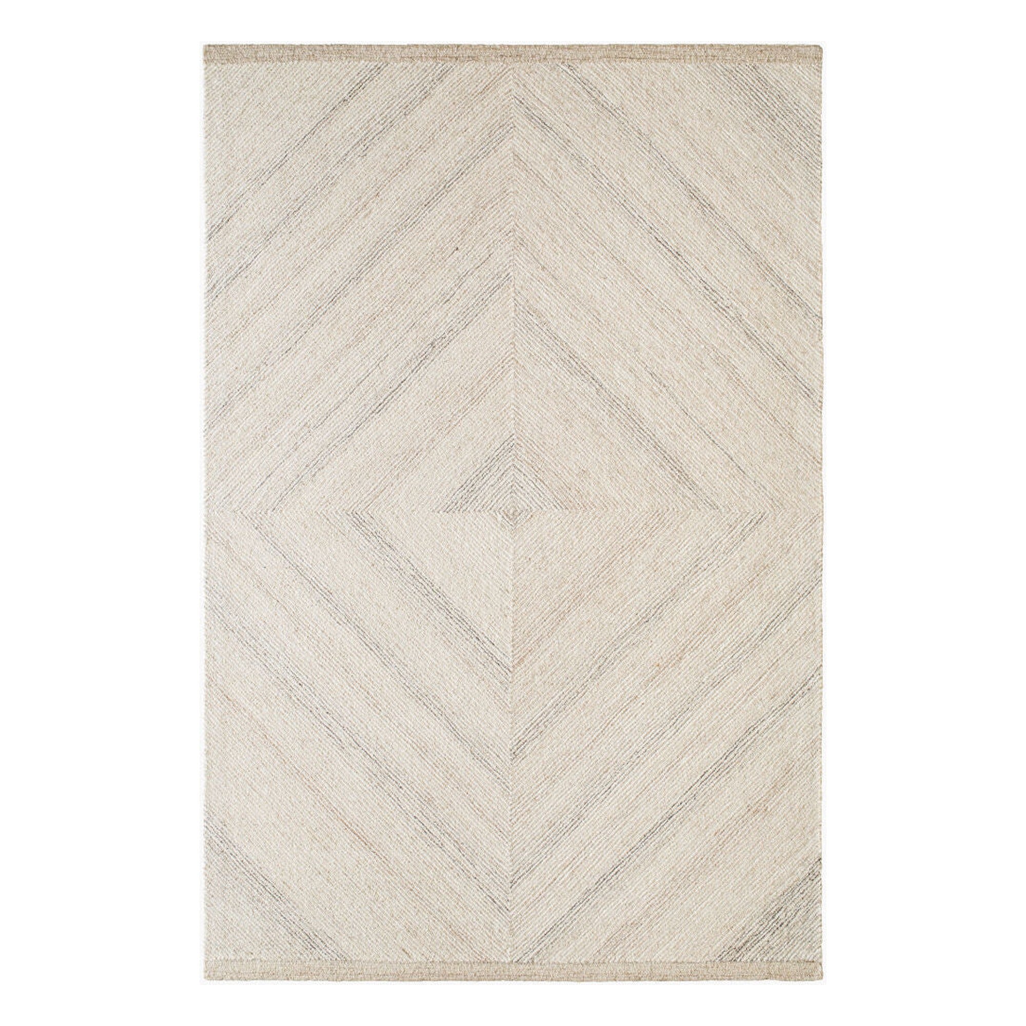 Granada Ivory/Medium Brown Handmade Rug GND-2366 - 2' x 3'