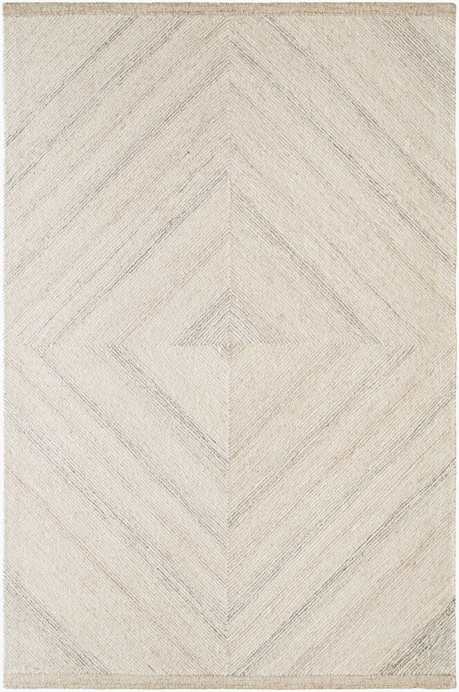 Granada Ivory/Medium Brown Handmade Rug GND-2366 - 2' x 3'