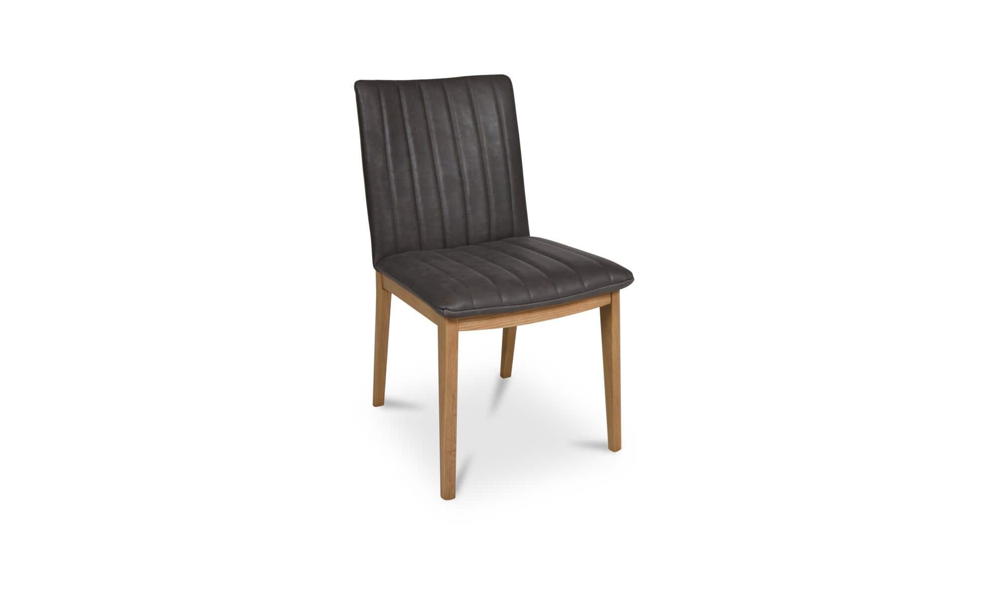Demi Dining Chair Brown Leather-Set of Two by Moe's Home Collection - view 9