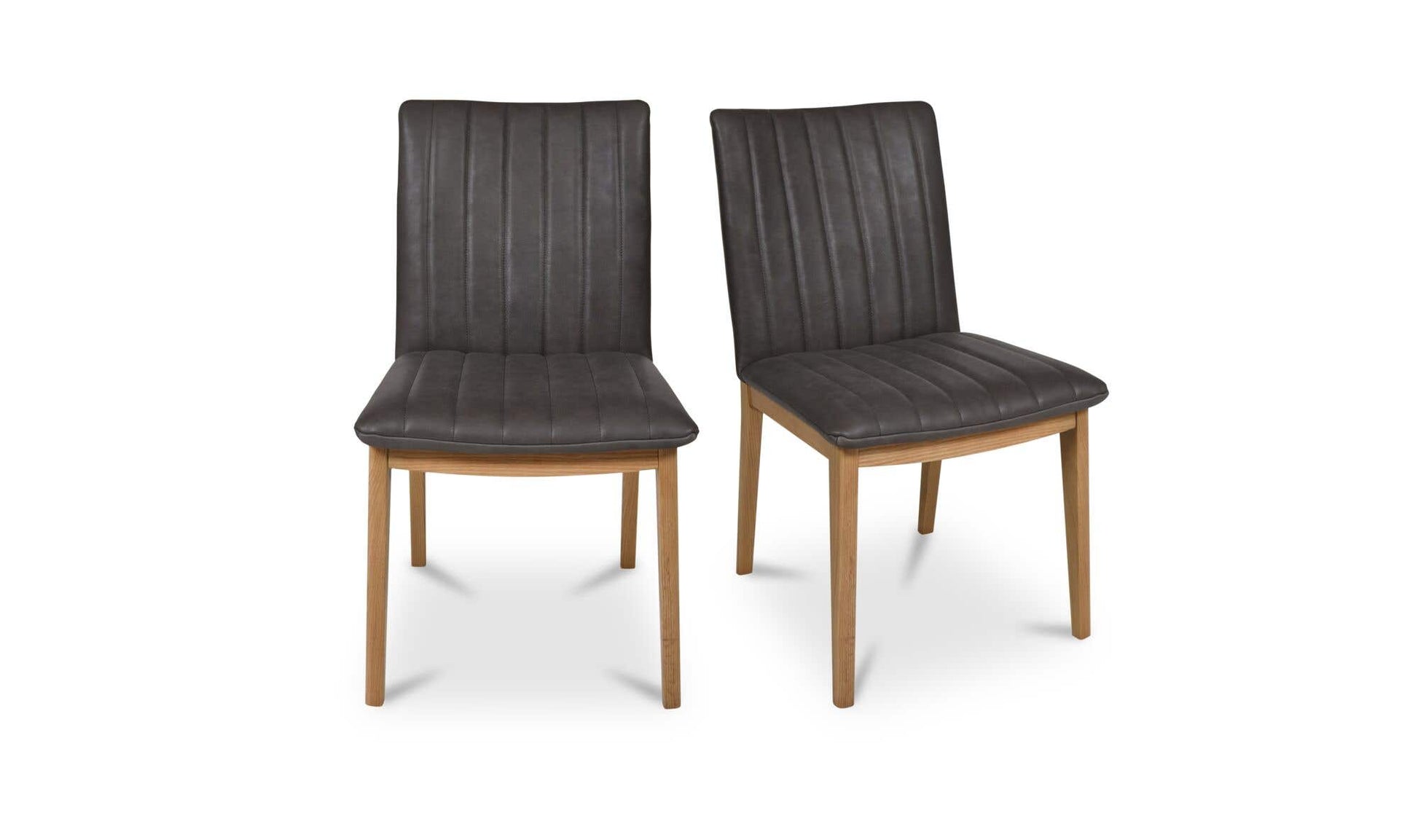 Demi Dining Chair Brown Leather-Set of Two by Moe's Home Collection - view 4