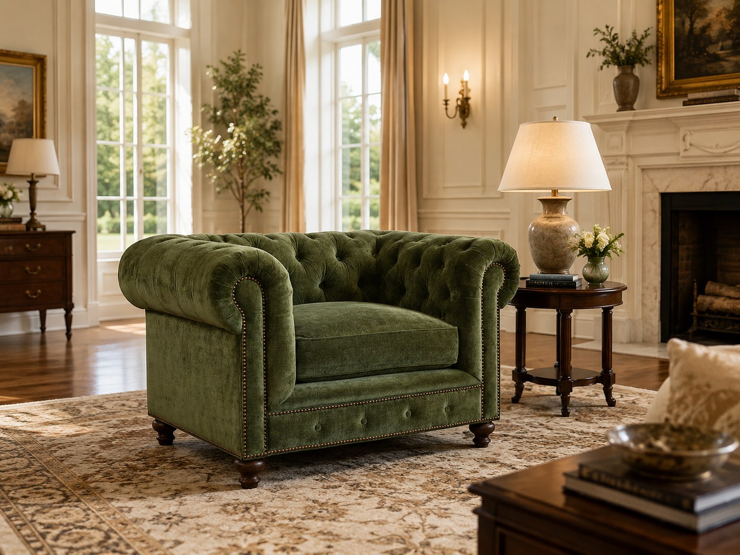 Greenwich Chair in Andrew Forest lifestyle image - Andrew Forest Traditional