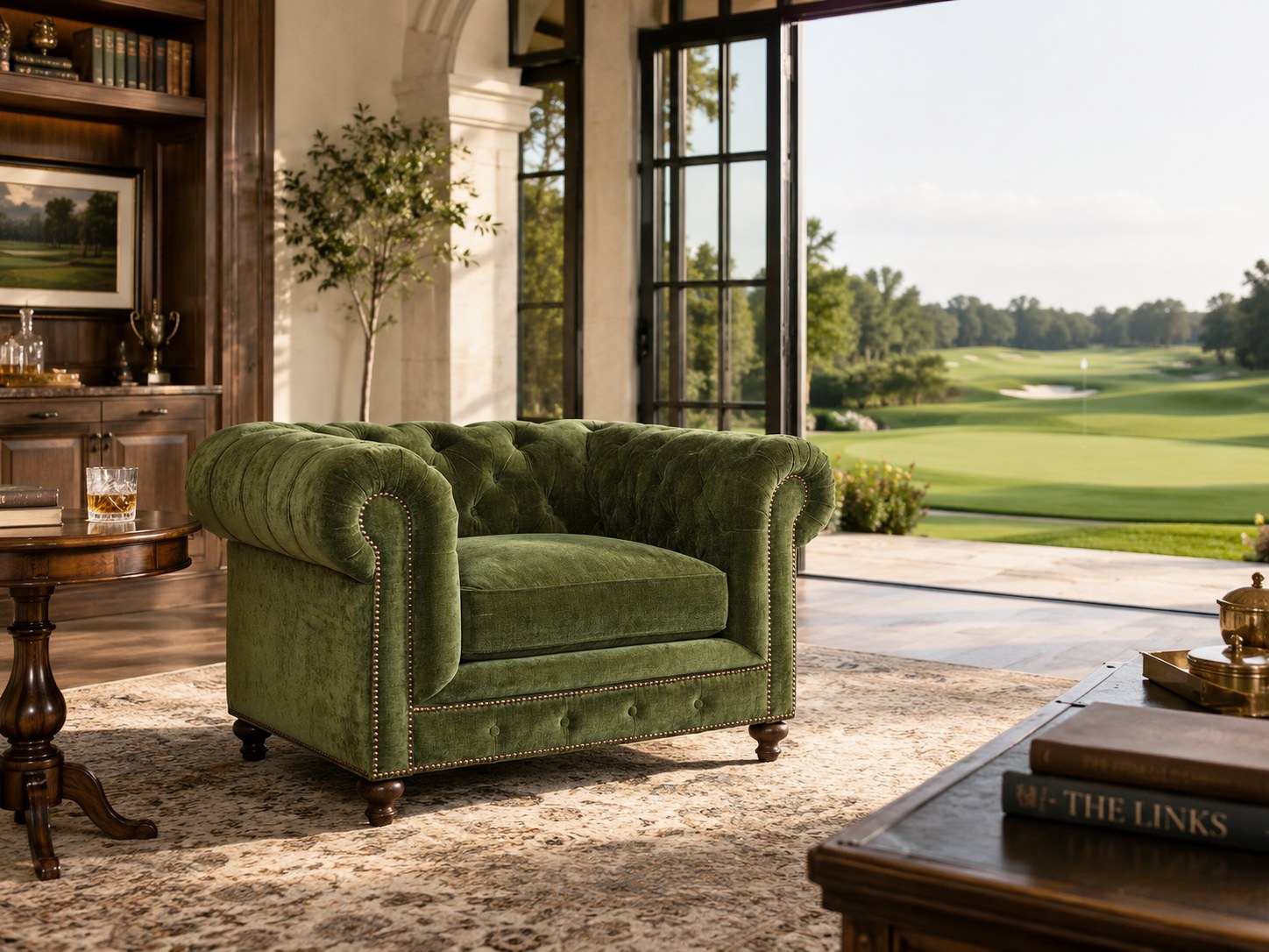 Greenwich Chair in Andrew Forest lifestyle image - Andrew Forest Transitional