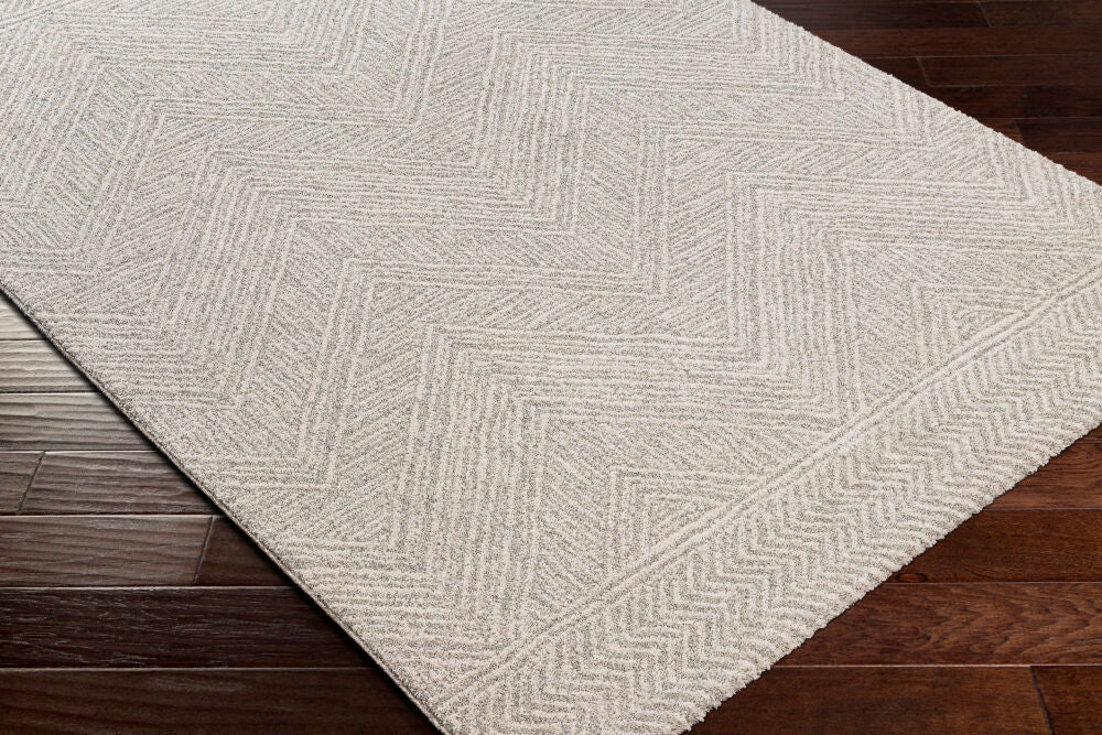 Gavic Black/Light Slate Machine Woven Rug - corner