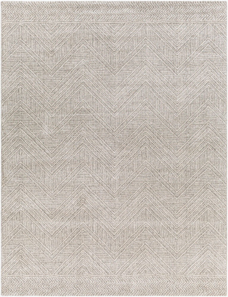 Gavic Black/Light Slate Machine Woven Rug - 2' x 2'11"