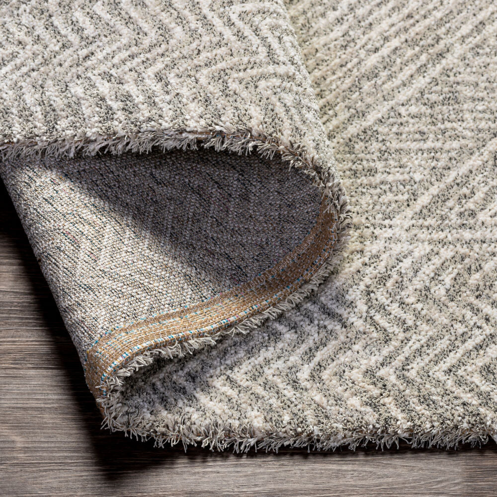 Gavic Black/Light Slate Machine Woven Rug - fold