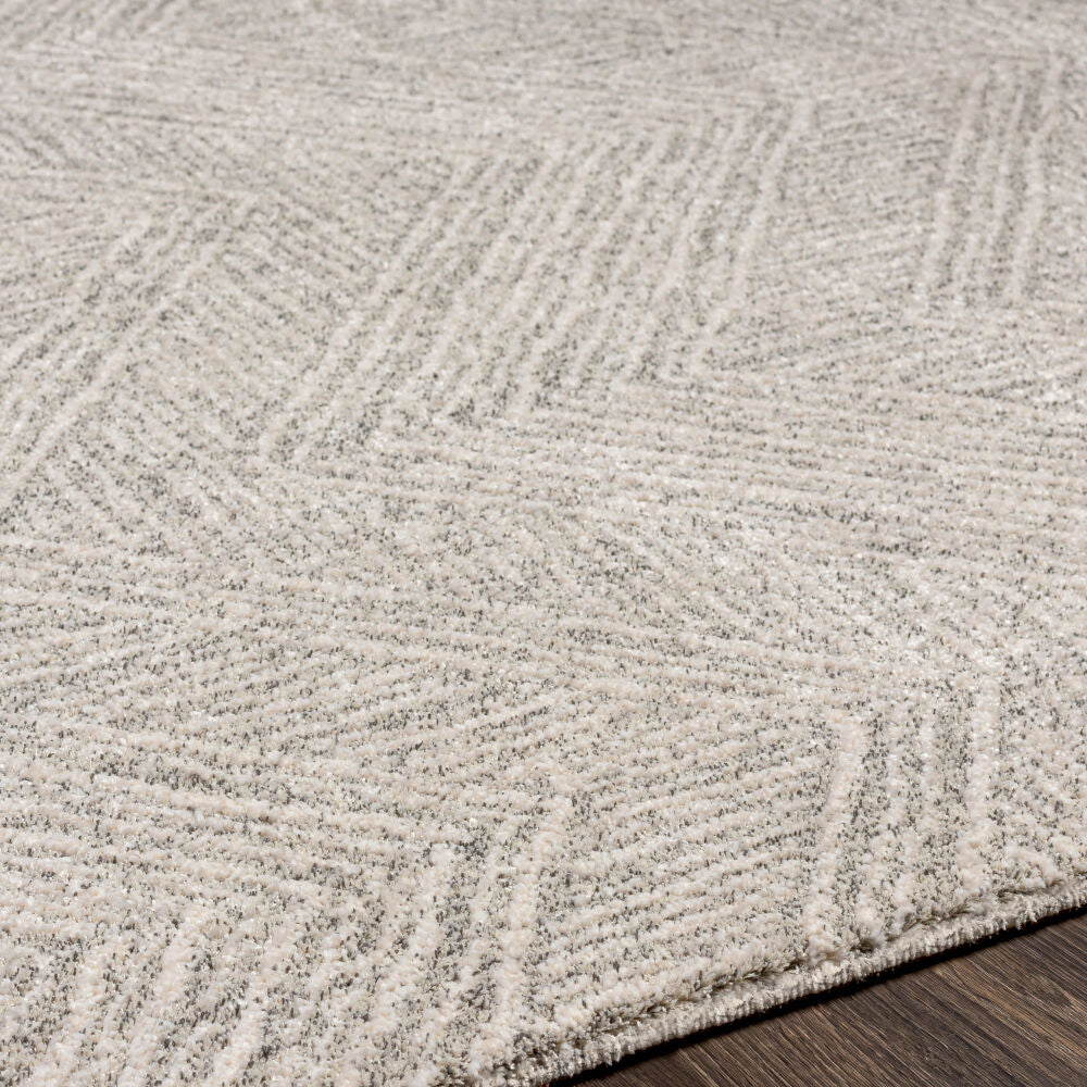Gavic Black/Light Slate Machine Woven Rug - texture