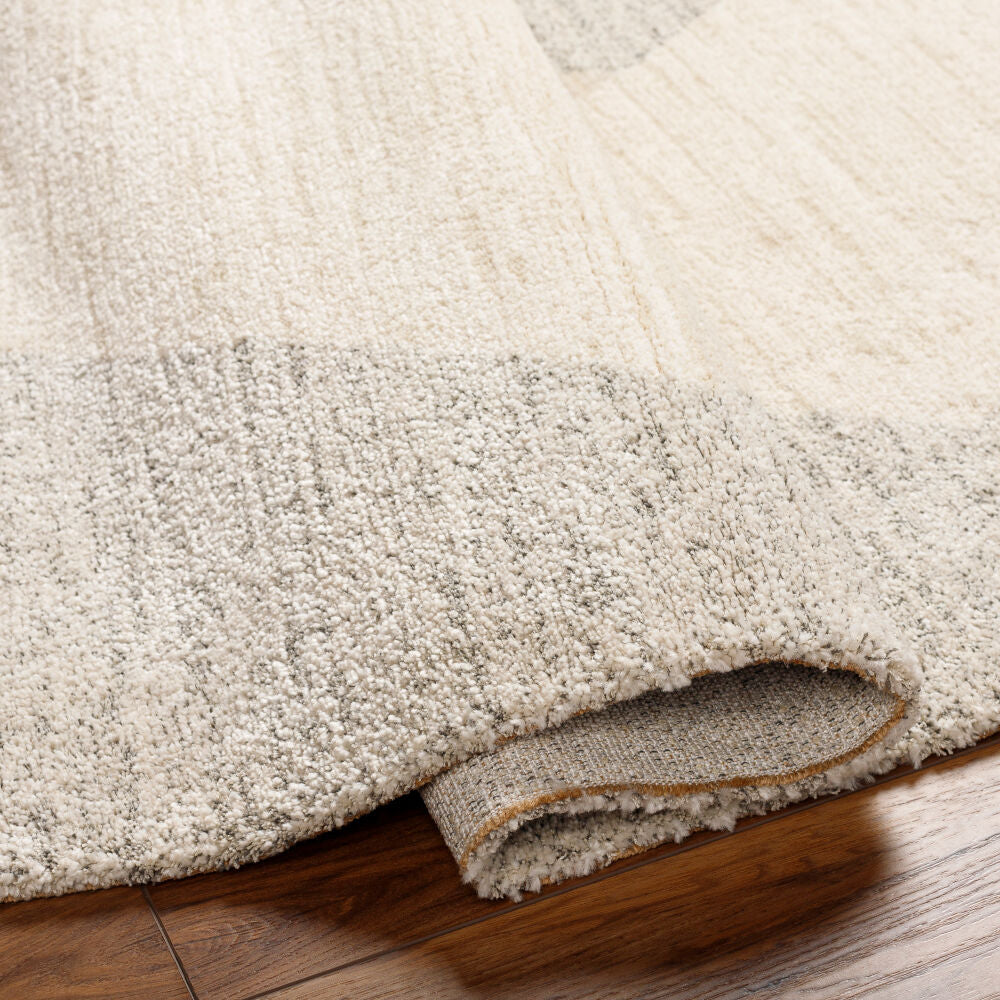 Gavic Ivory/Medium Gray Machine Woven Rug GVC-2316 - fold