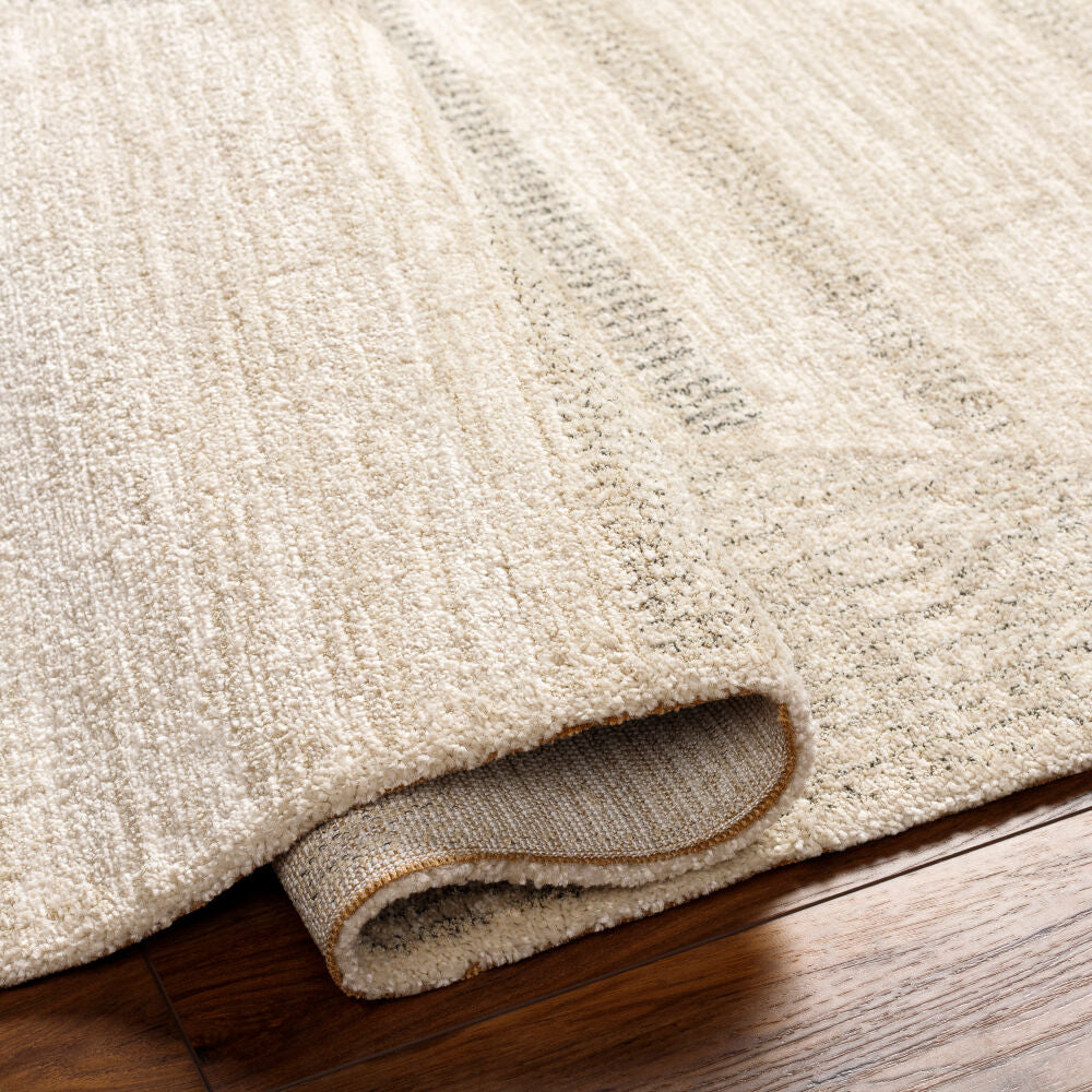 Gavic Ivory/Medium Gray Machine Woven Rug GVC-2320 - fold