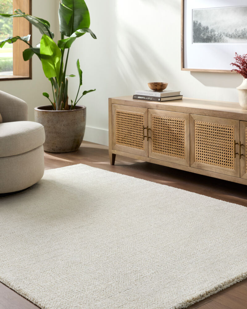 Gavic Cream/White Machine Woven Rug GVC-2327 - roomscene