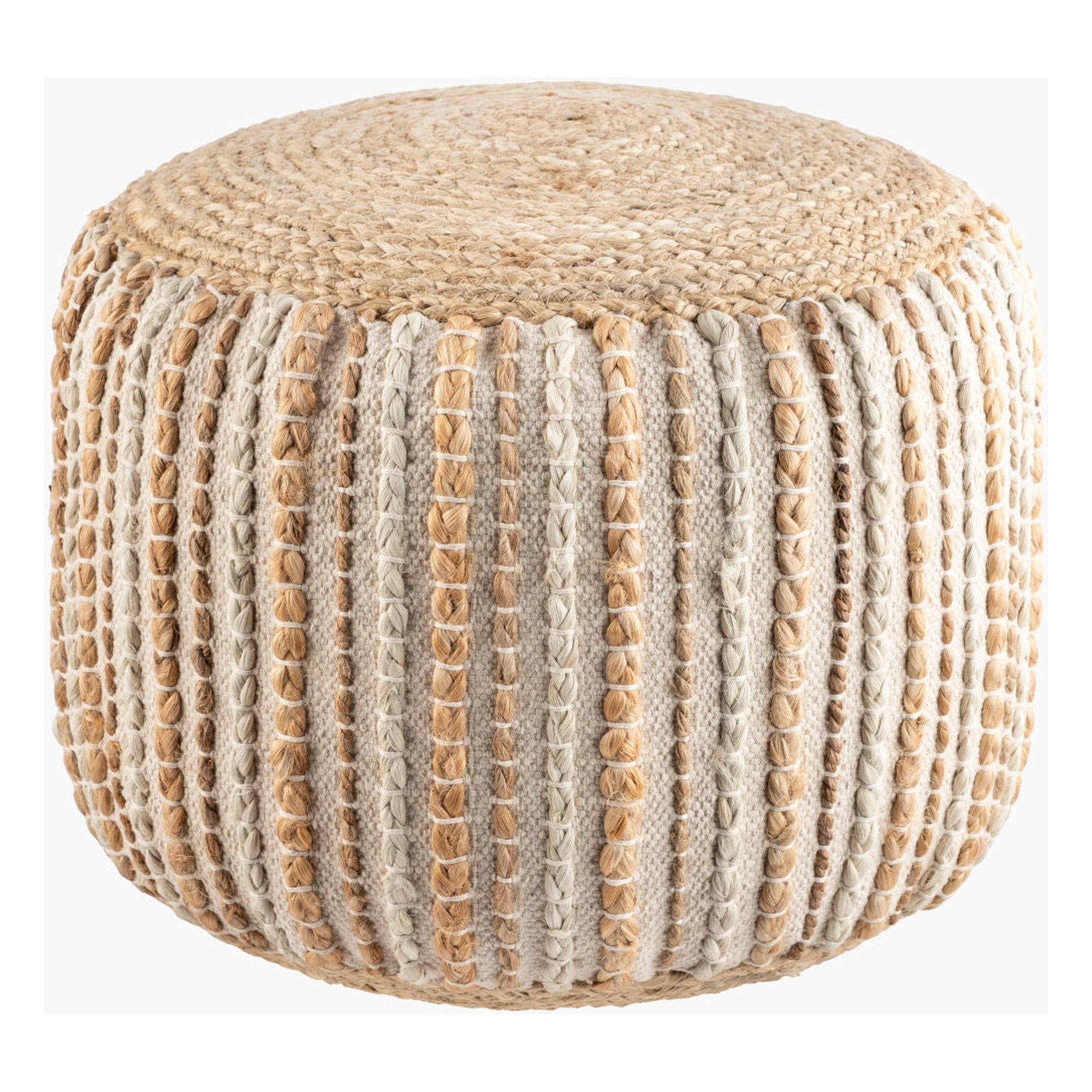 Genova Pouf - 14"H x 18"W x 18"D