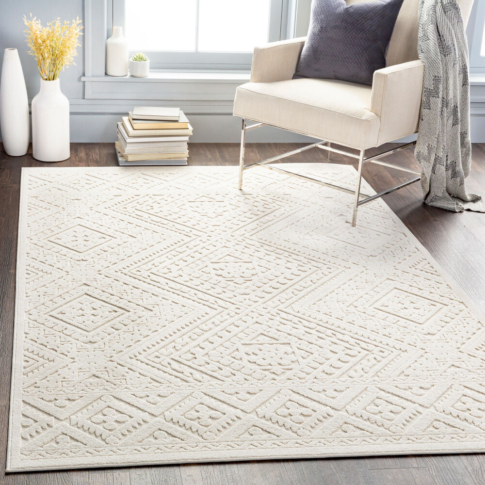Greenwich Beige Machine Woven Rug GWC-2304 - roomscene
