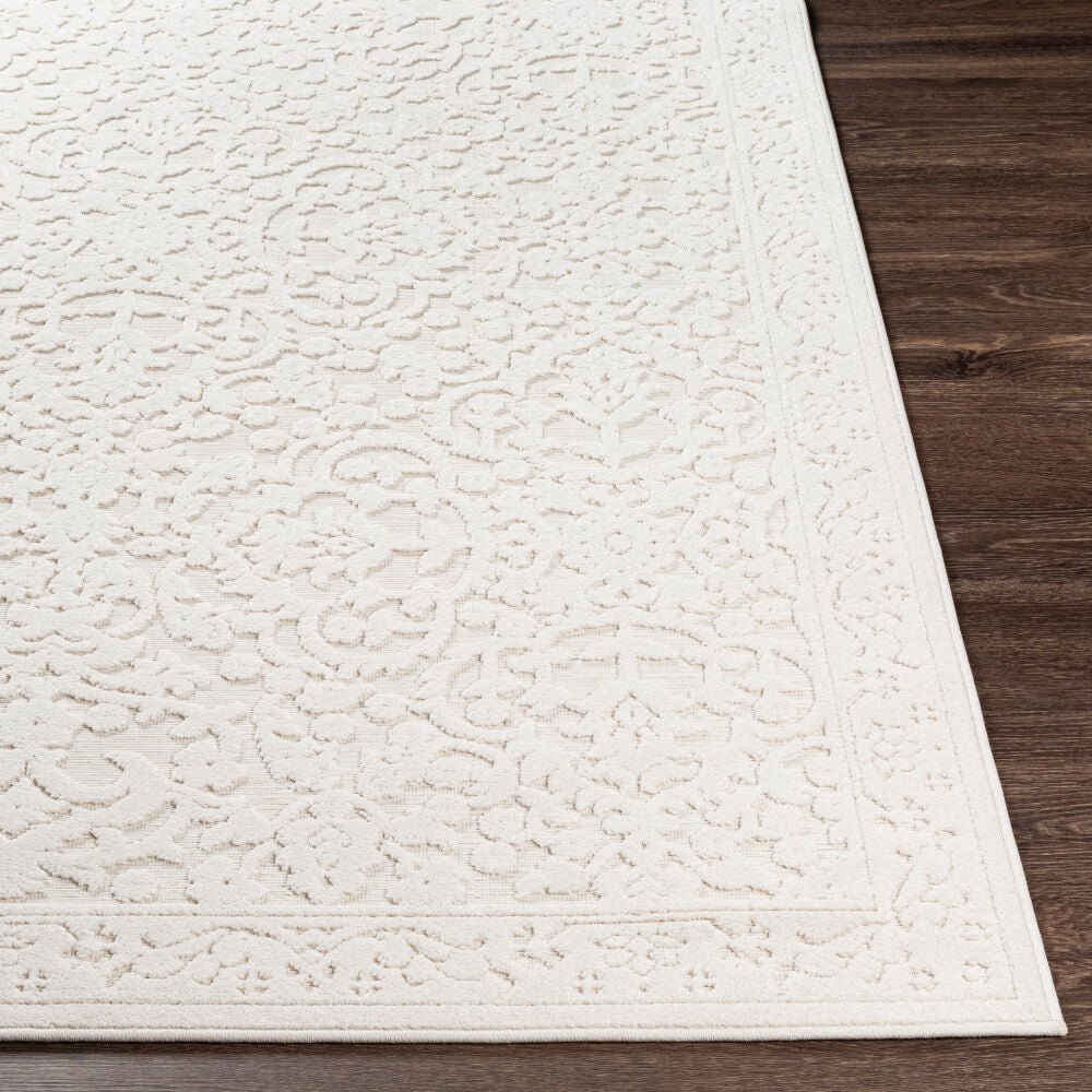 Greenwich Beige/Charcoal Machine Woven Rug - front