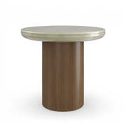 Cape Verde Accent Table Retro Walnut End Table 20" by Caracole