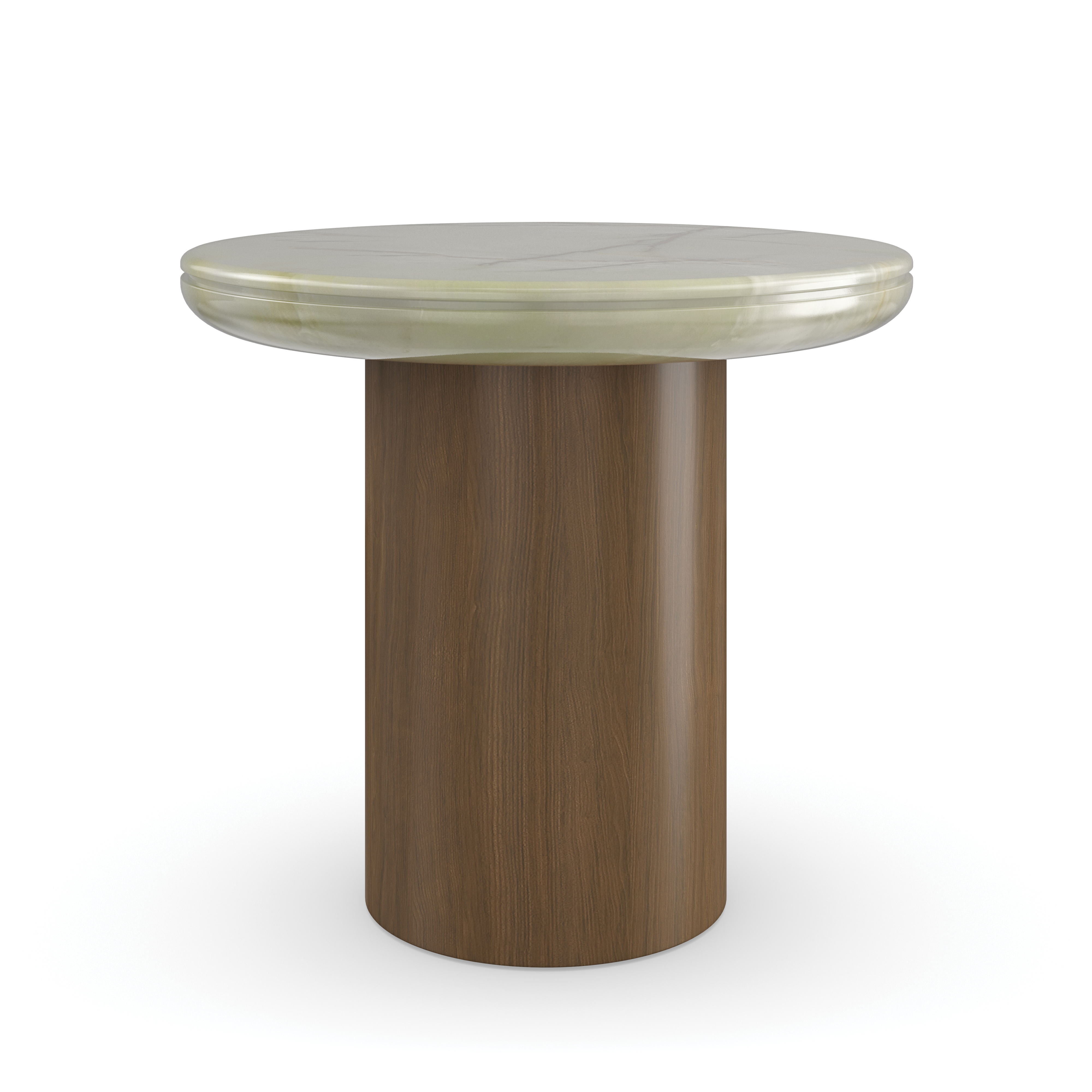 Cape Verde Accent Table Retro Walnut End Table 20" by Caracole