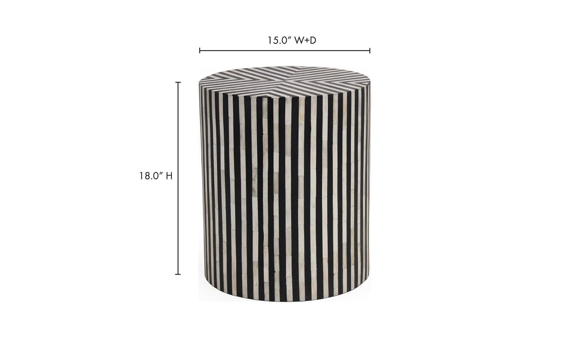 Chameau Side Table Black by Moe's Home Collection - view 15