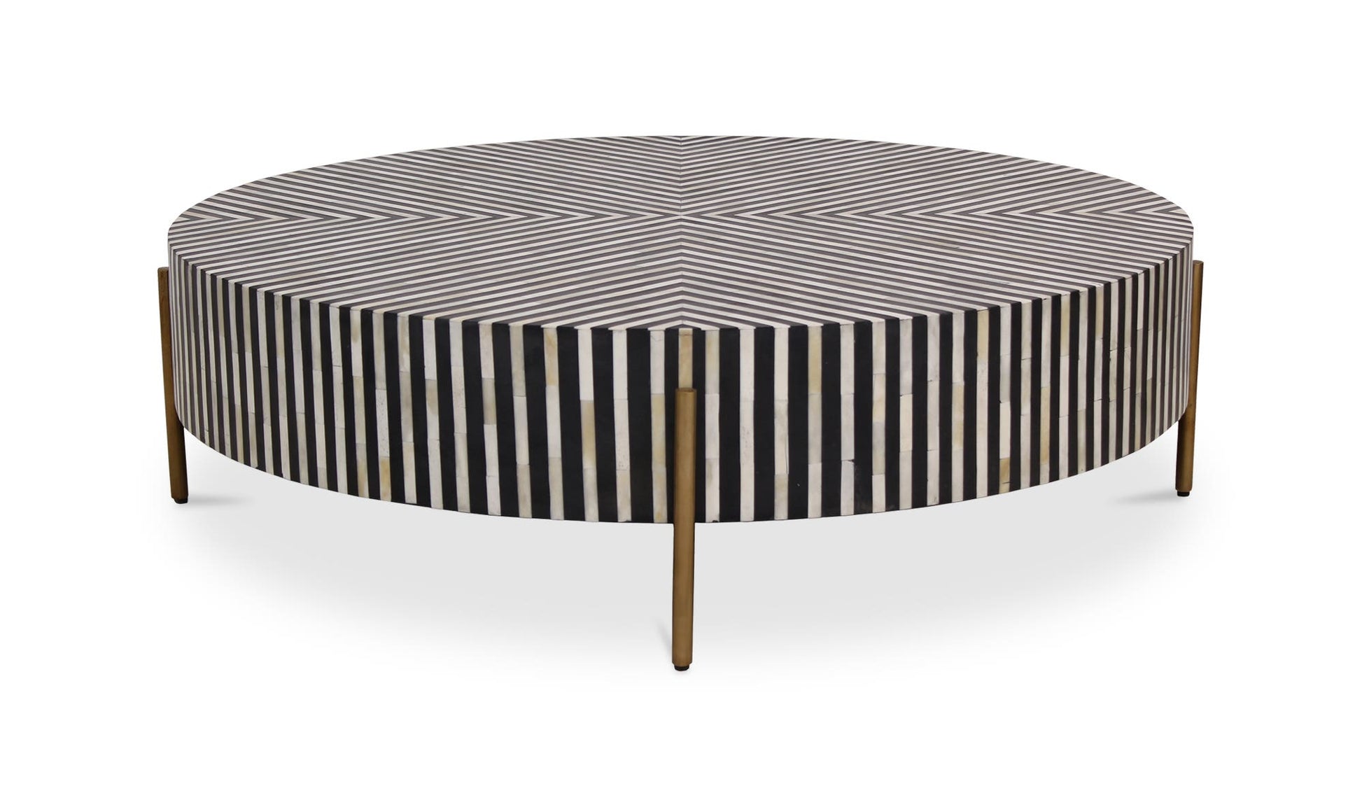 Chameau Medium Coffee Table Black and White by Moe's Home Collection - view 8