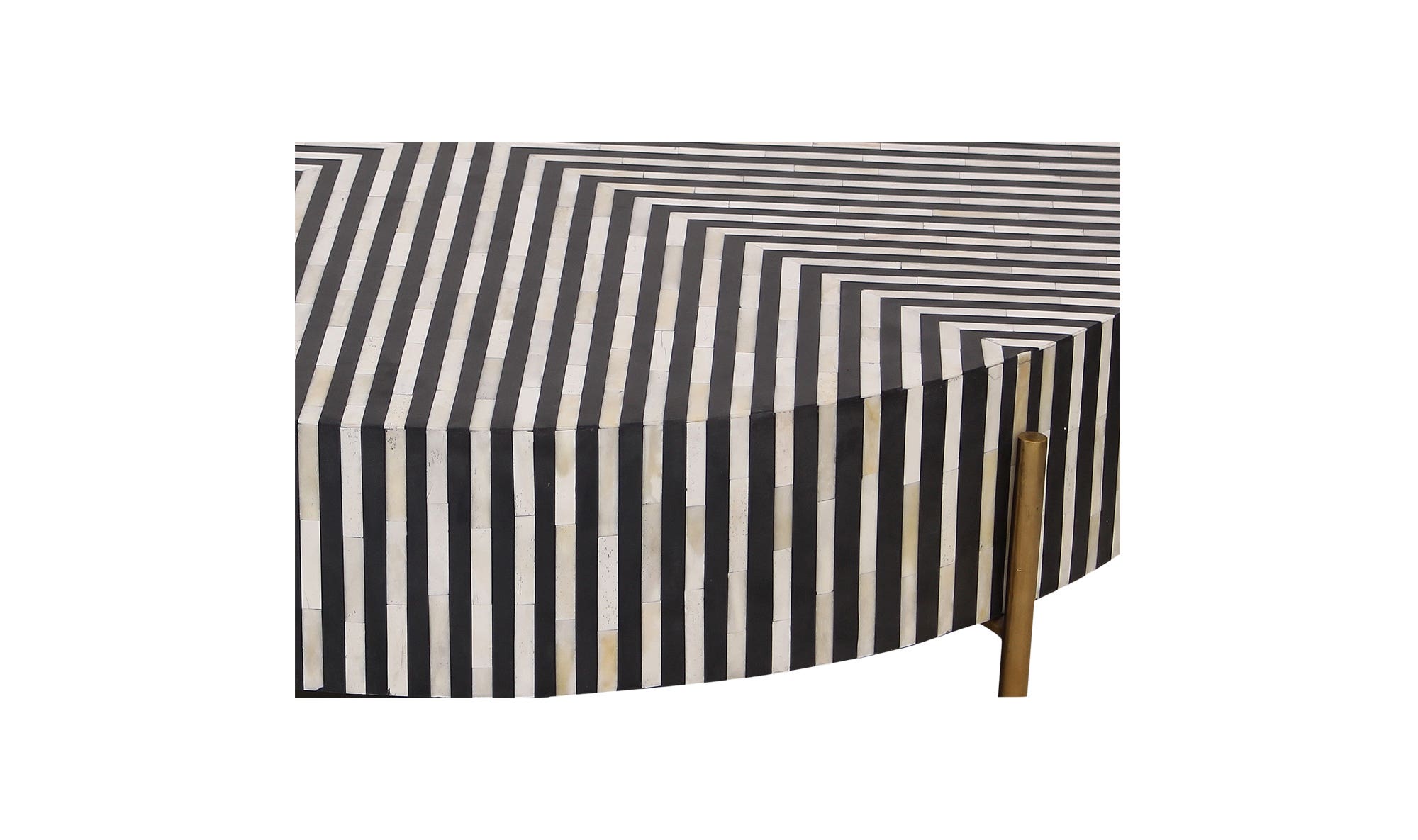 Chameau Medium Coffee Table Black and White by Moe's Home Collection - view 12