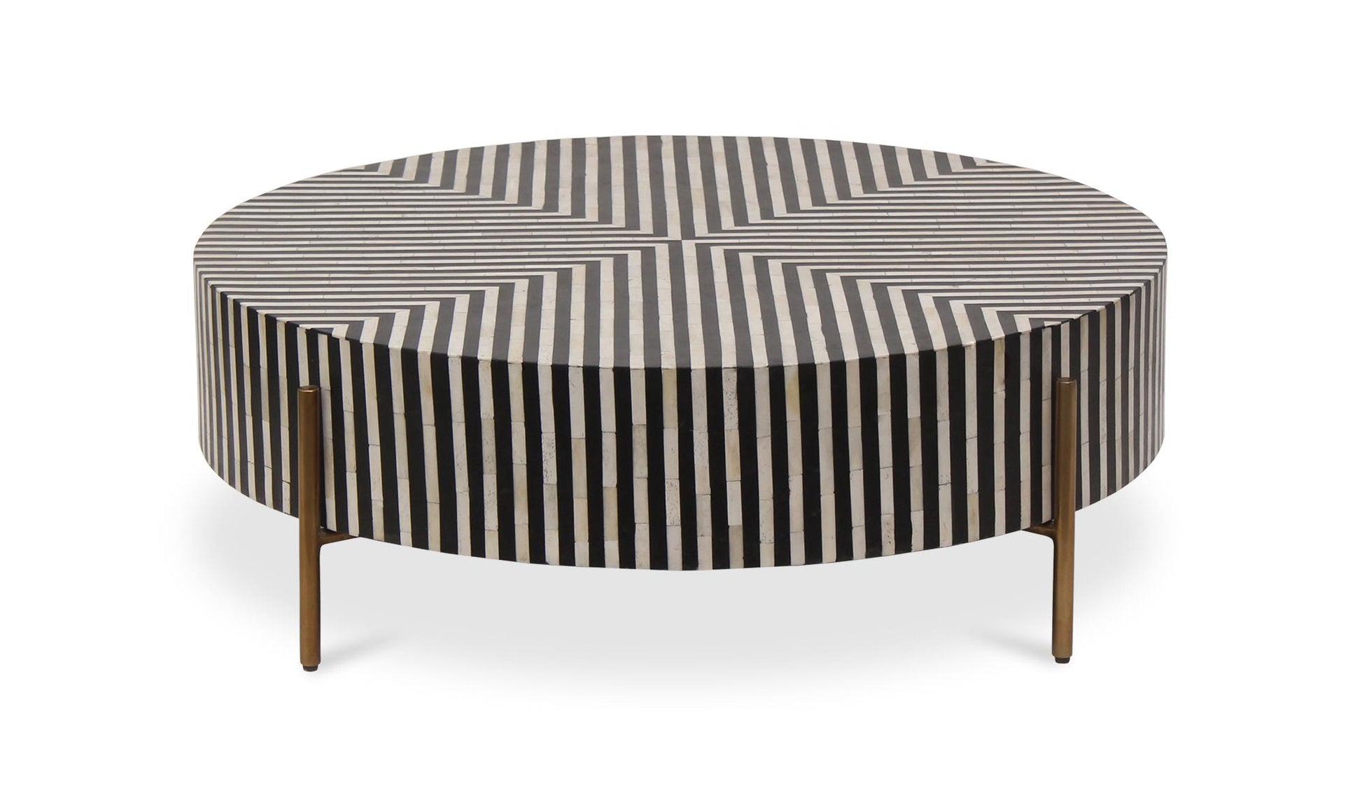 Chameau Small Coffee Table Black and White by Moe's Home Collection - view 9