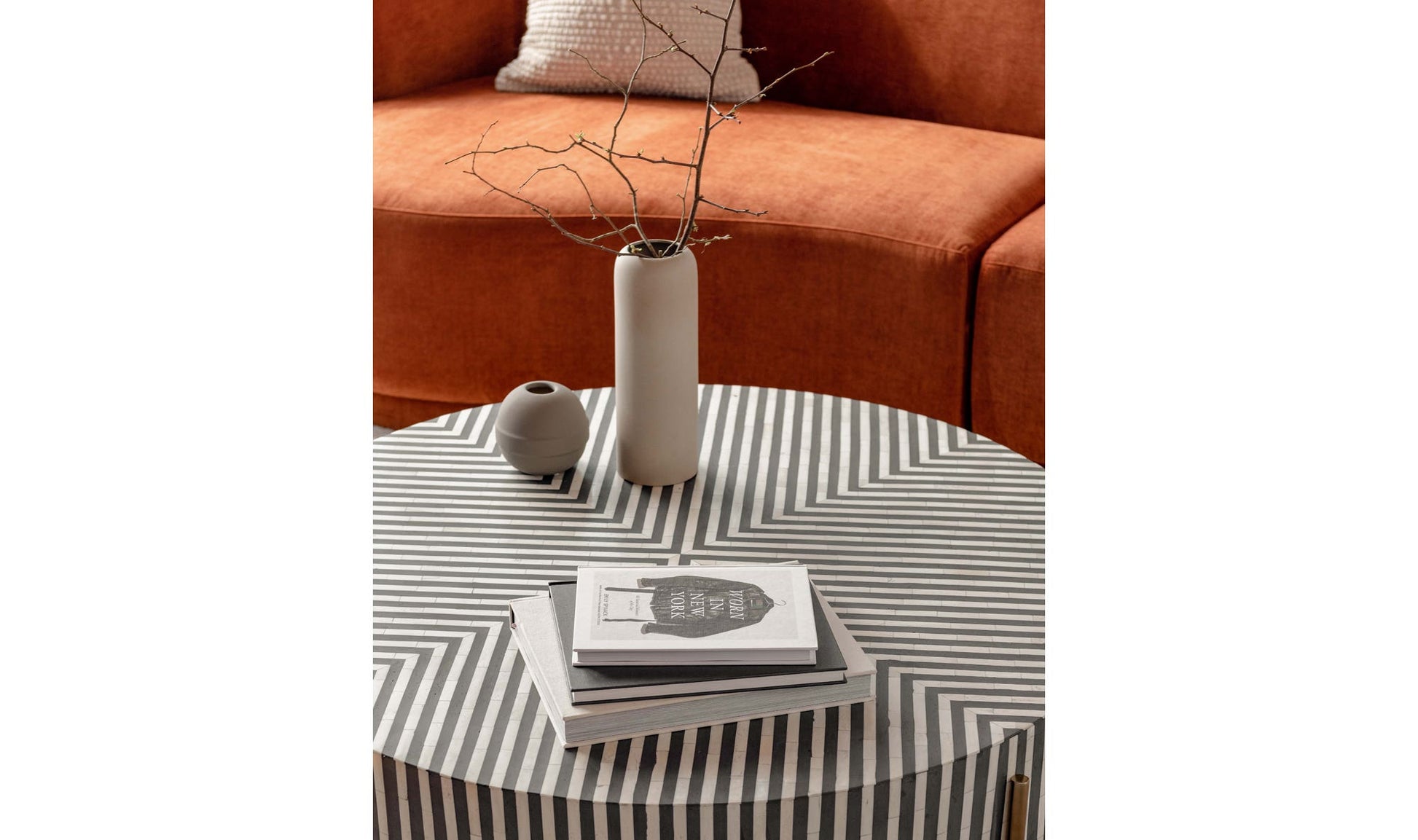 Chameau Small Coffee Table Black and White by Moe's Home Collection - view 11