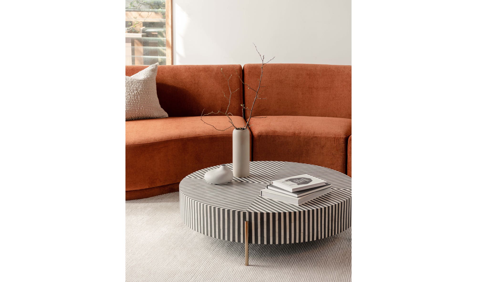 Chameau Small Coffee Table Black and White by Moe's Home Collection - view 12