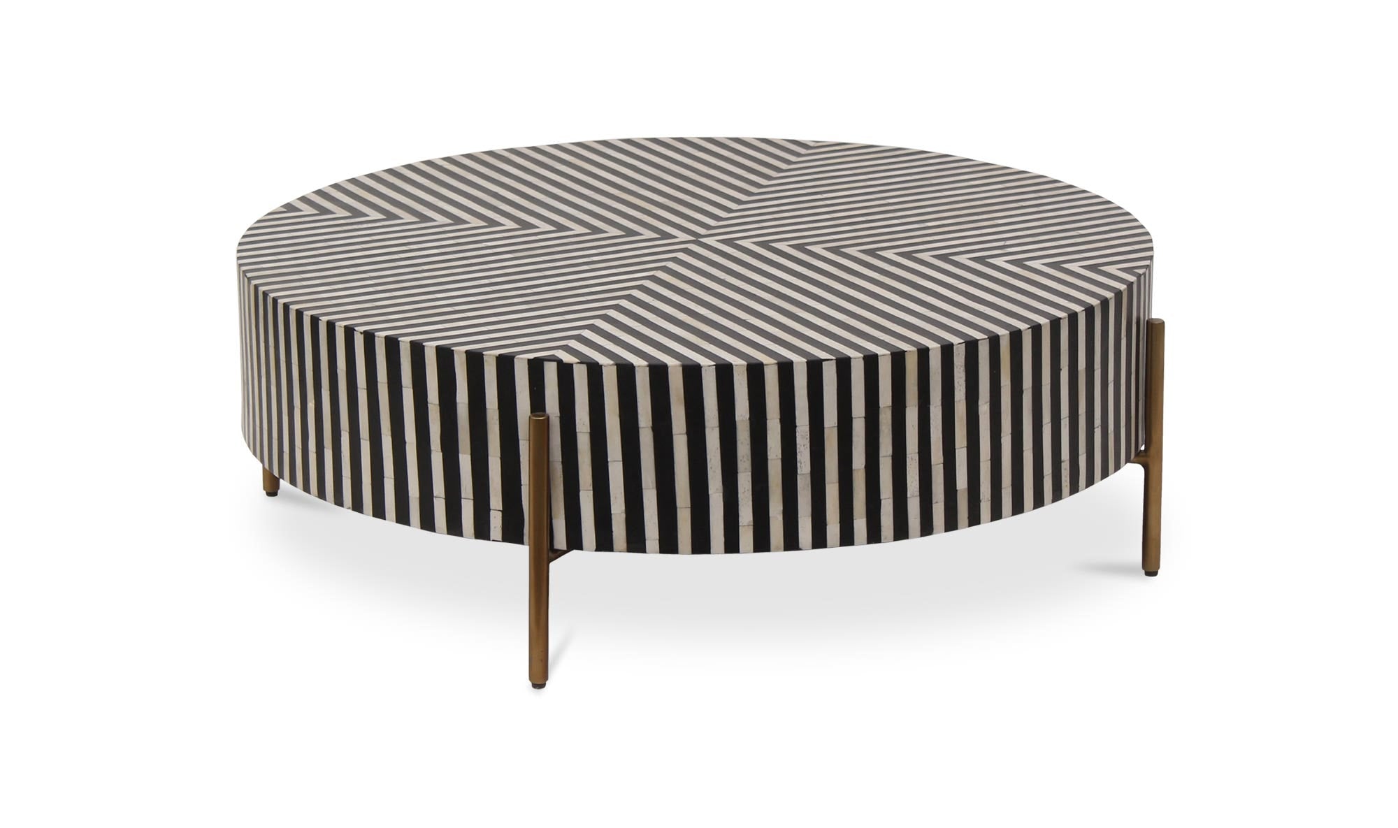 Chameau Small Coffee Table Black and White by Moe's Home Collection - view 13