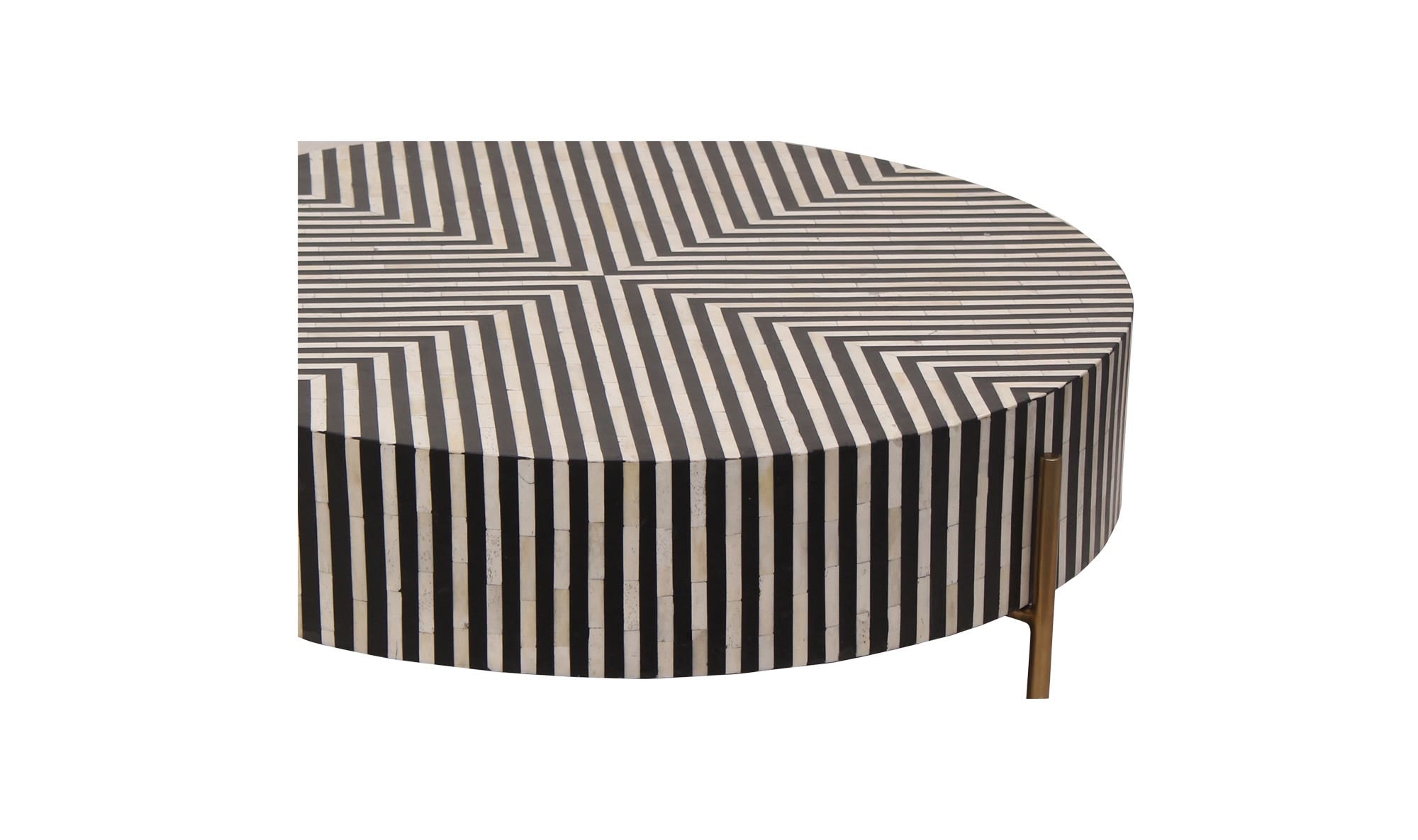 Chameau Small Coffee Table Black and White by Moe's Home Collection - view 15