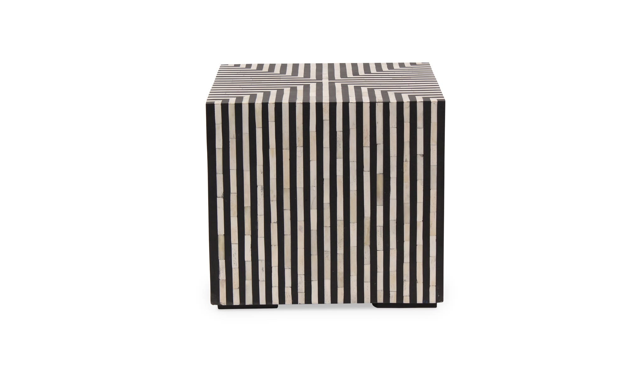 Terning Side Table Black and White by Moe's Home Collection - view 8