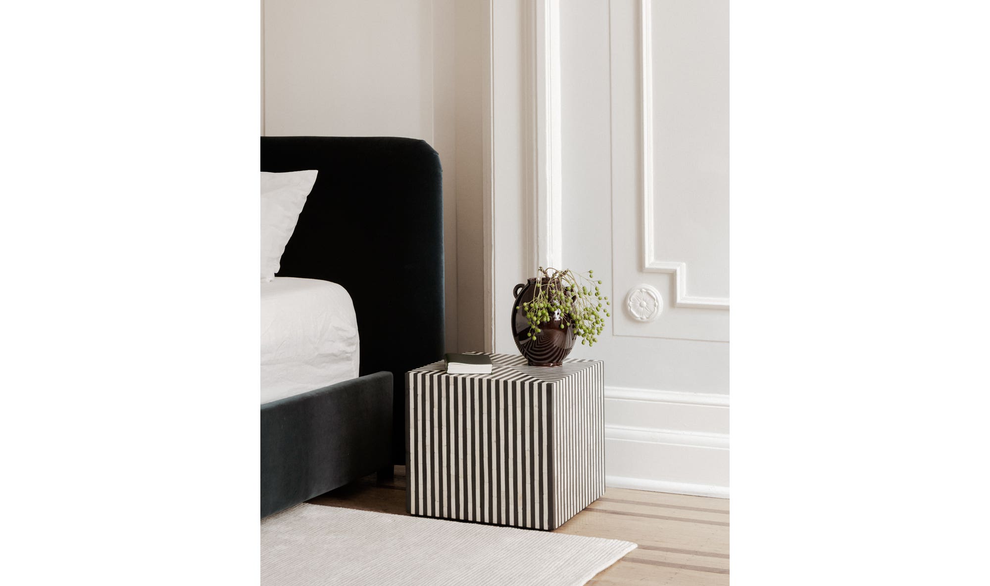 Terning Side Table Black and White by Moe's Home Collection - view 10