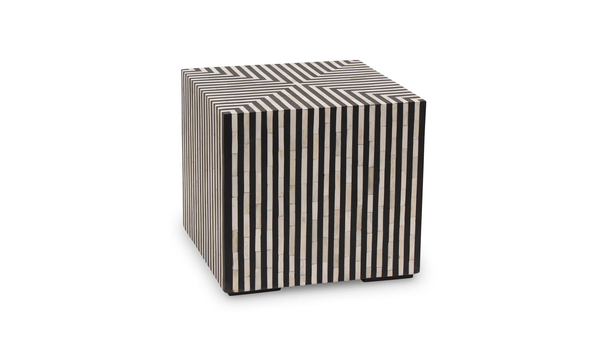 Terning Side Table Black and White by Moe's Home Collection - view 11