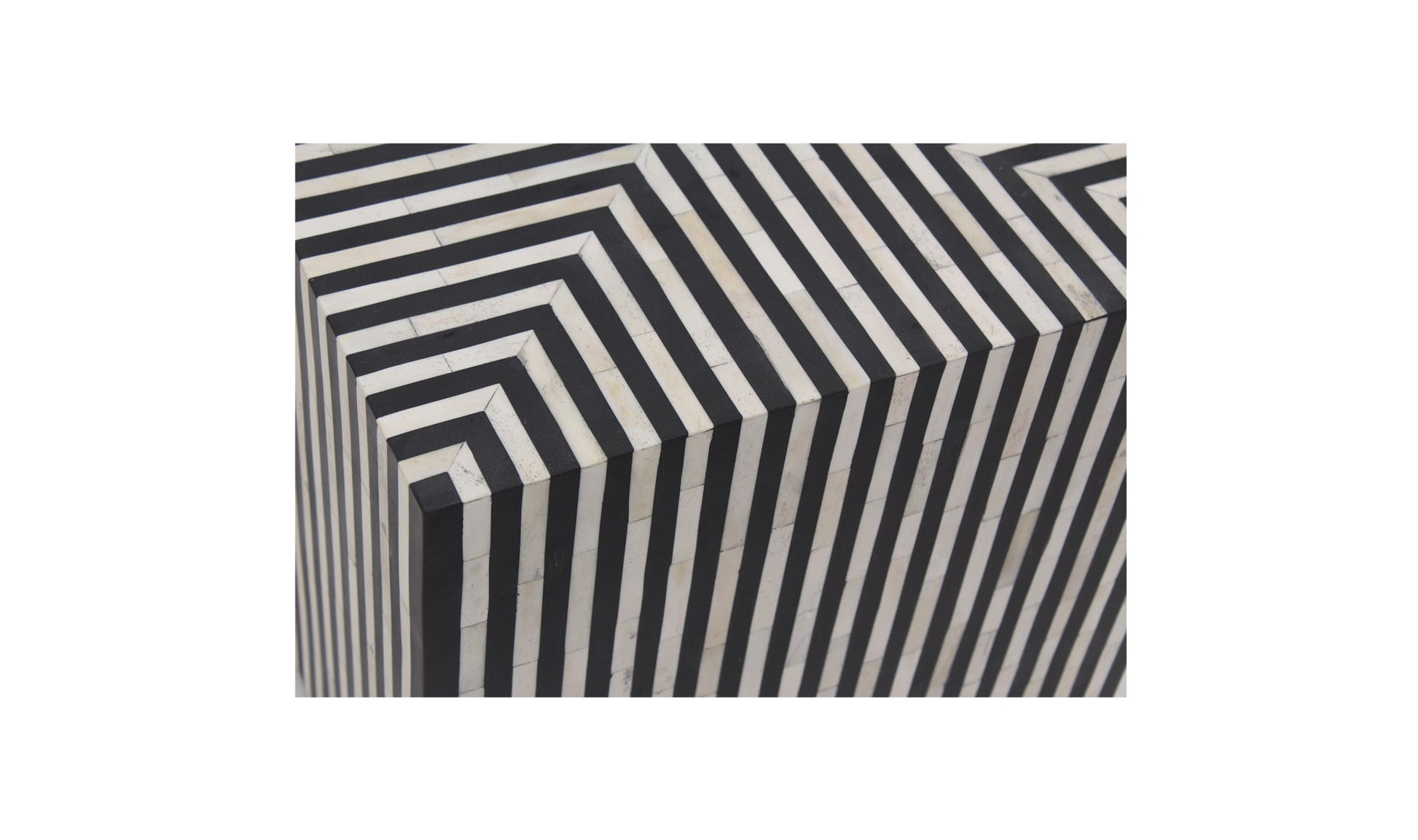 Terning Side Table Black and White by Moe's Home Collection - view 13