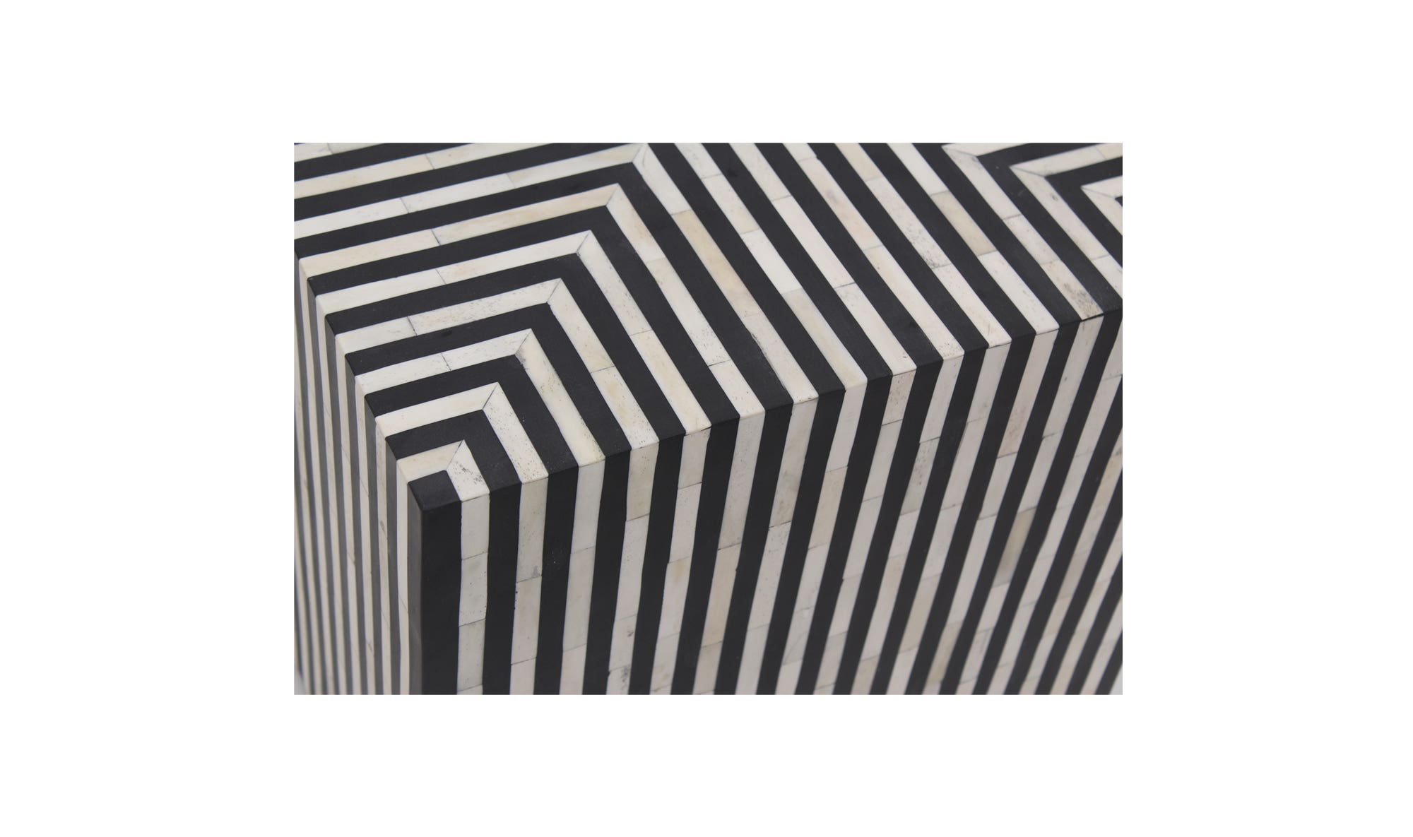 Terning Side Table Black and White by Moe's Home Collection - view 13