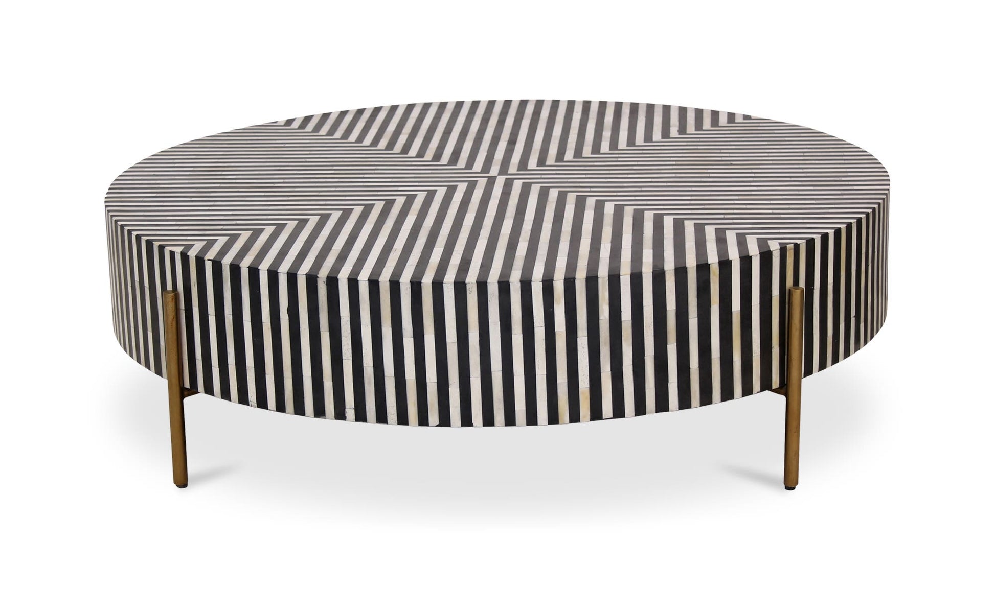 Chameau Large Coffee Table Black and White by Moe's Home Collection - view 10