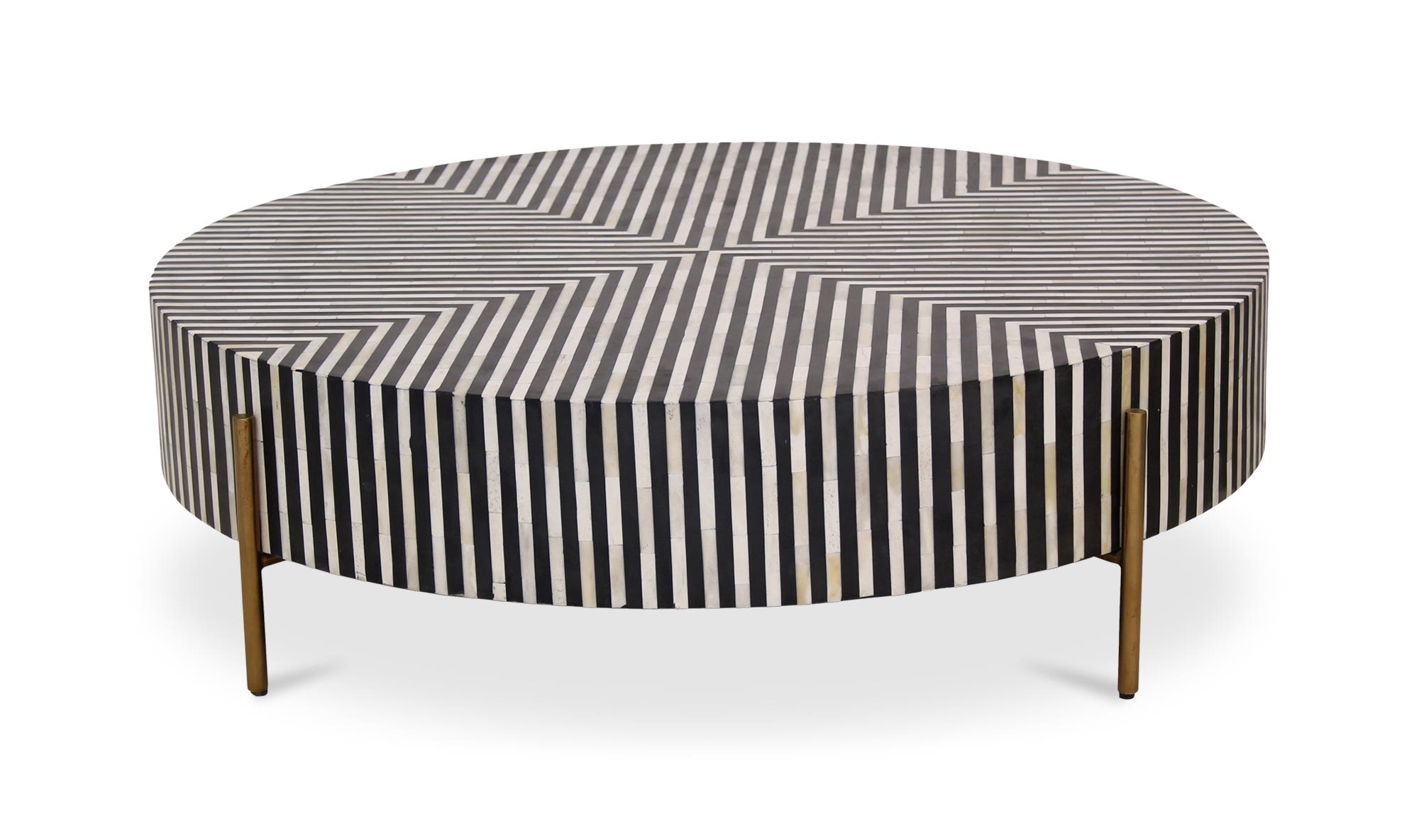 Chameau Large Coffee Table Black and White by Moe's Home Collection - view 10