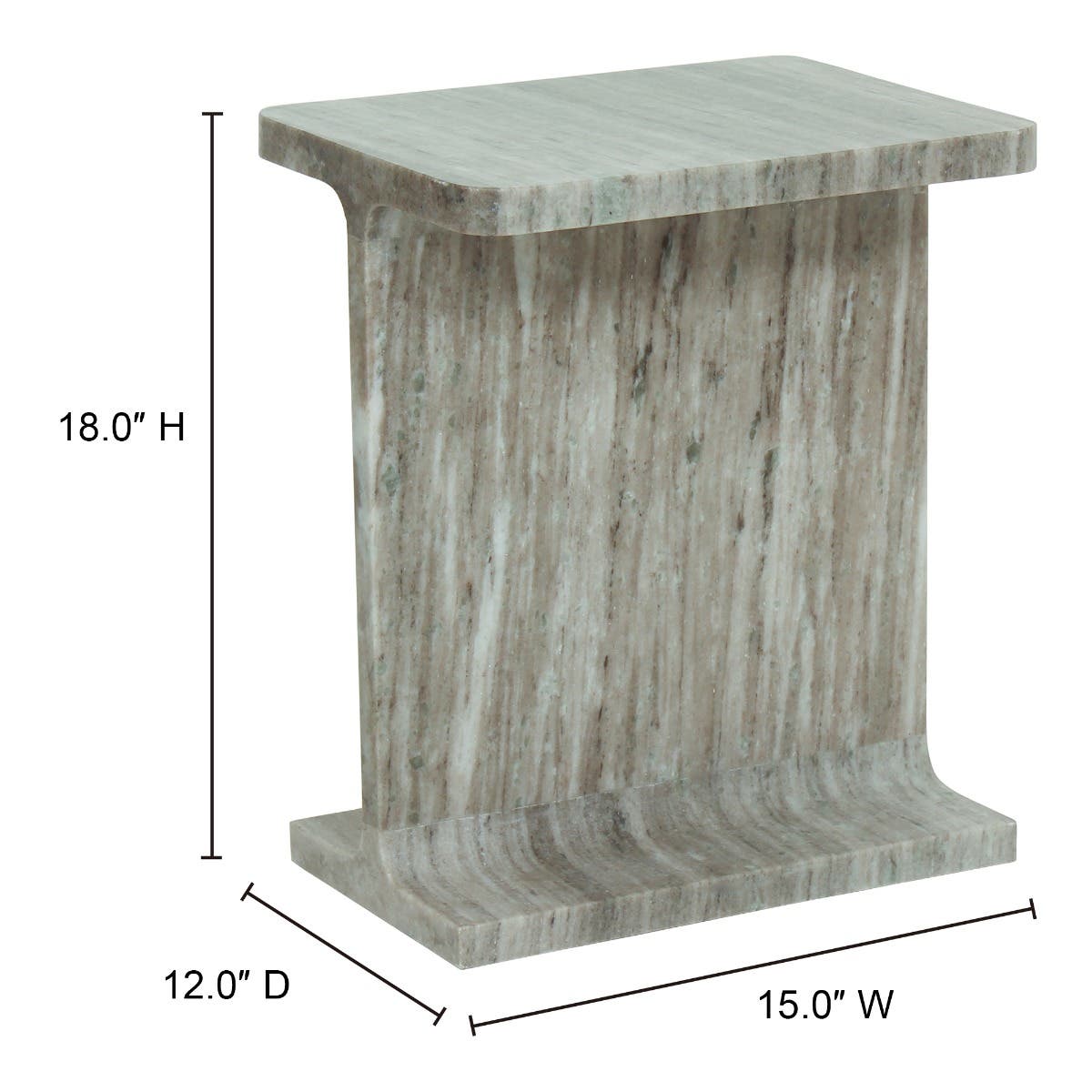 Tullia Accent Table Taupe by Moe's Home Collection - view 19