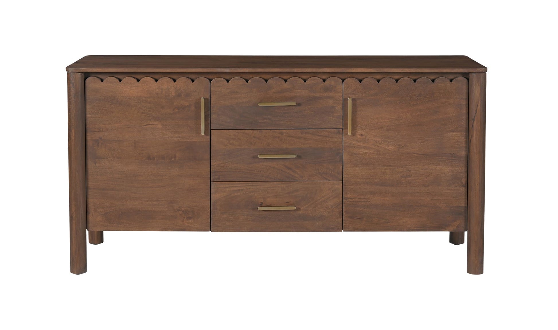 Wiley 3 Drawer Sideboard Vintage Brown by Moe's Home Collection - view 6