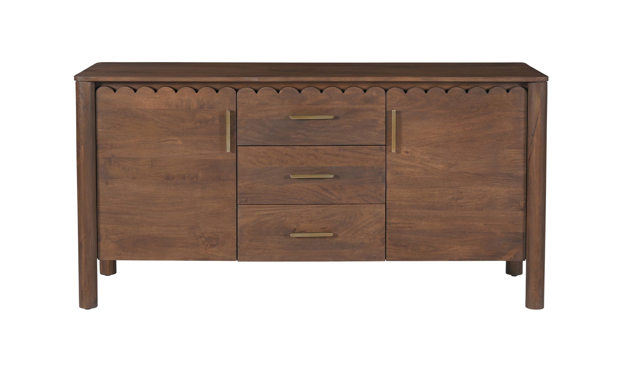 Wiley 3 Drawer Sideboard Vintage Brown by Moe's Home Collection - view 6