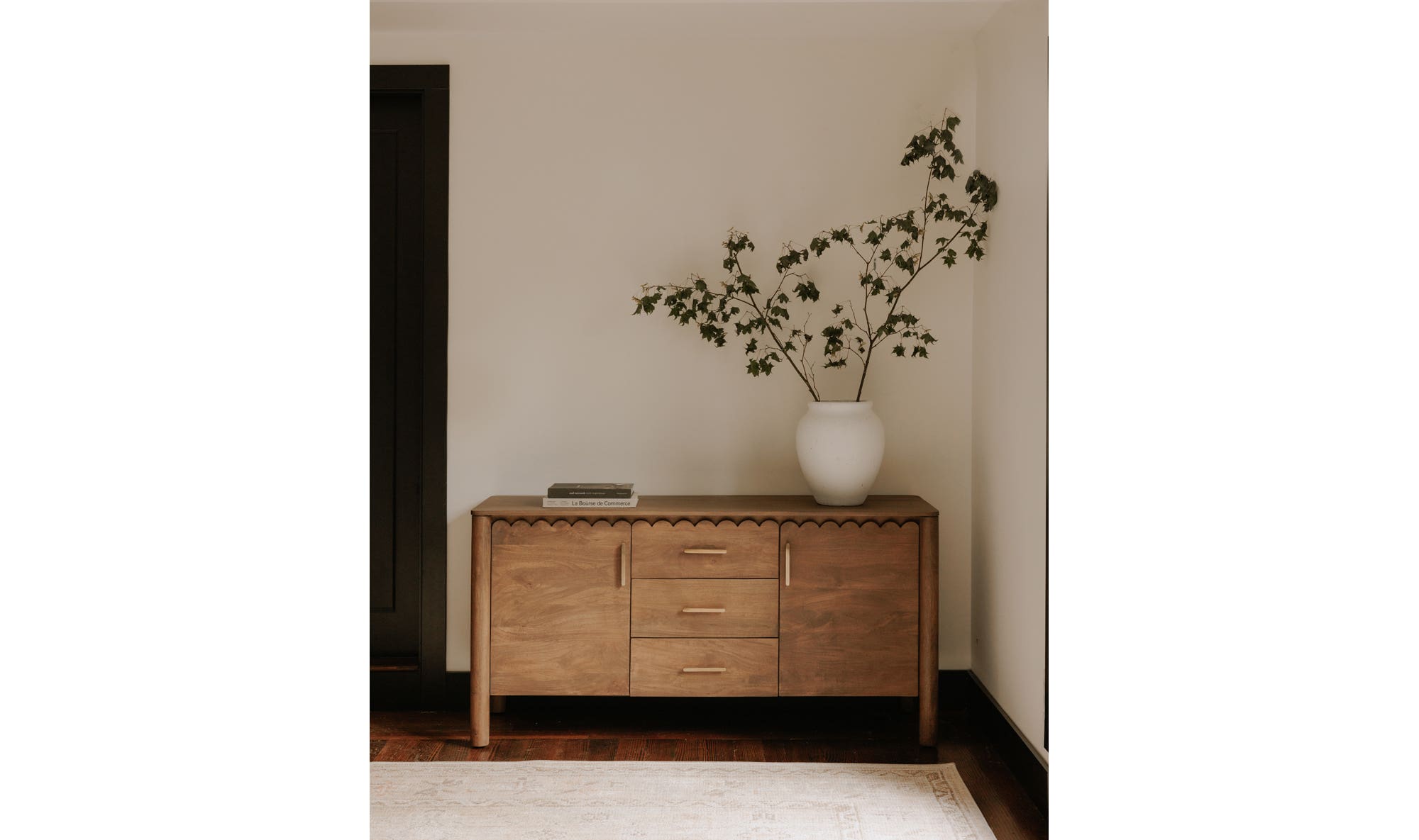 Wiley 3 Drawer Sideboard Vintage Brown by Moe's Home Collection - view 7