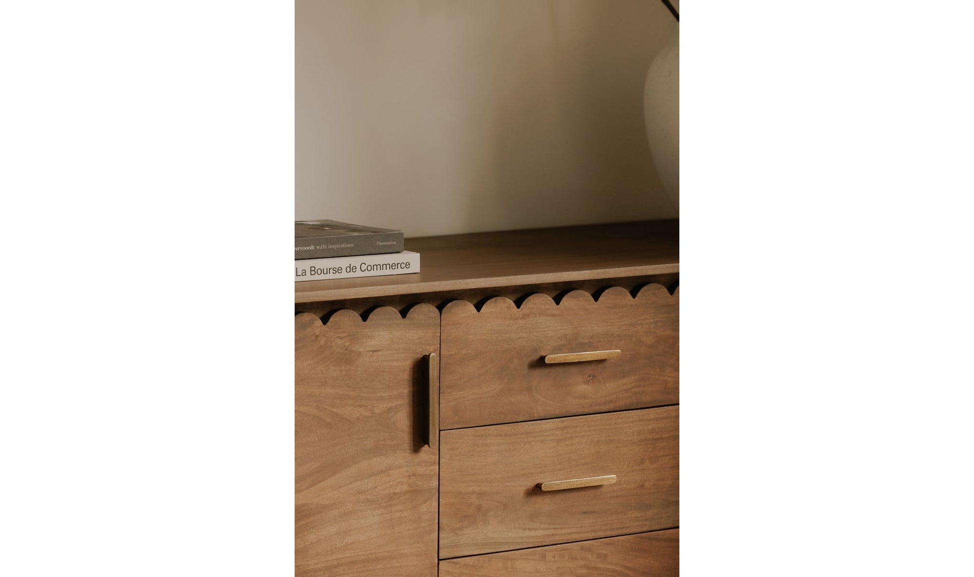 Wiley 3 Drawer Sideboard Vintage Brown by Moe's Home Collection - view 8