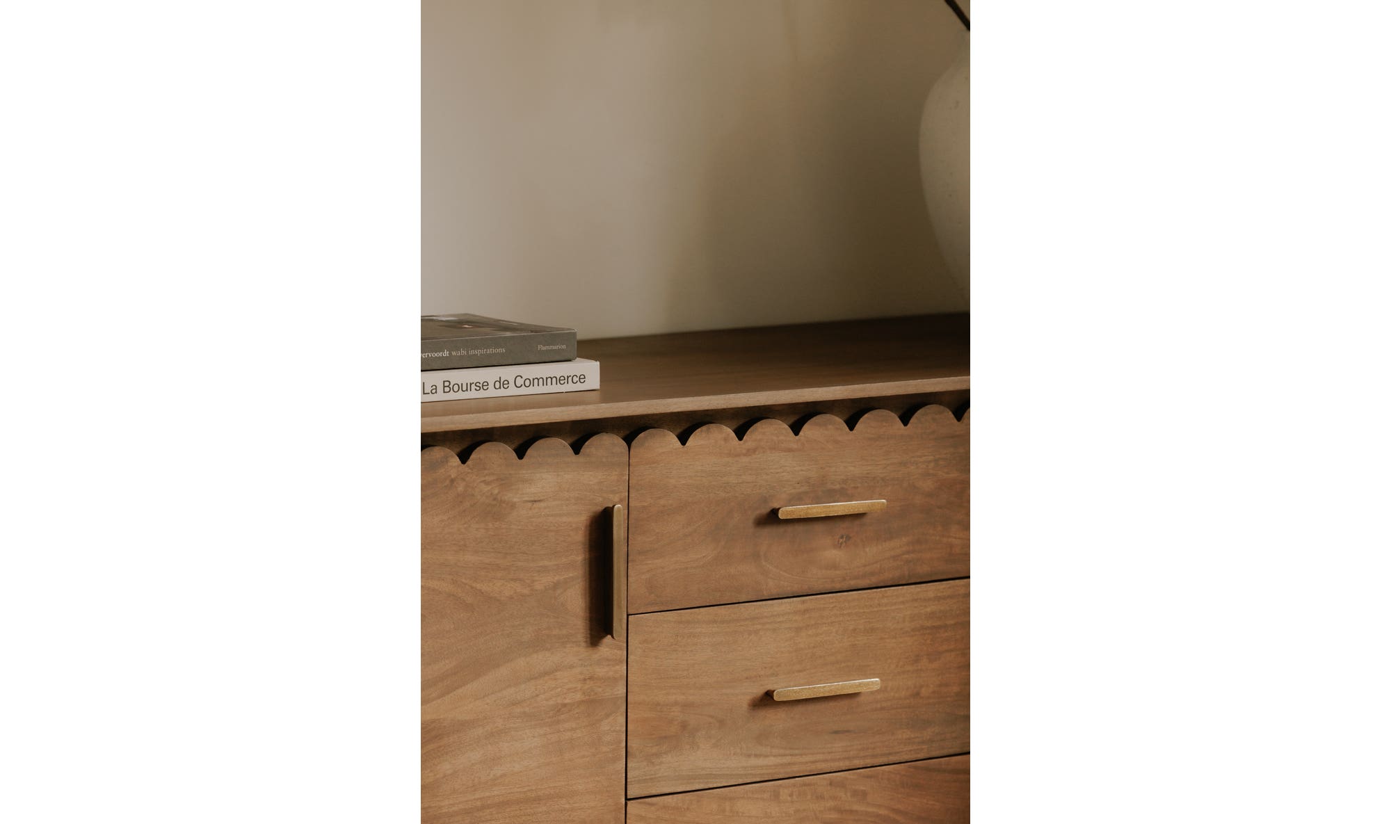 Wiley 3 Drawer Sideboard Vintage Brown by Moe's Home Collection - view 8