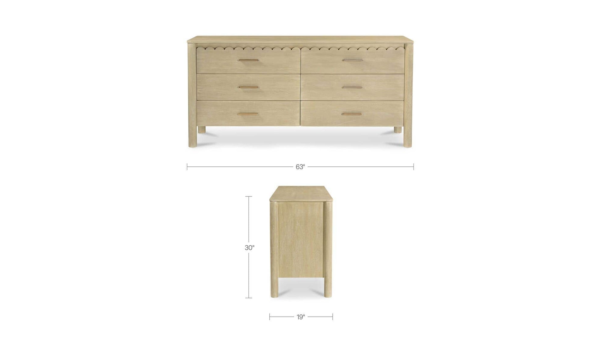 Wiley Dresser Natural by Moe's Home Collection - view 13