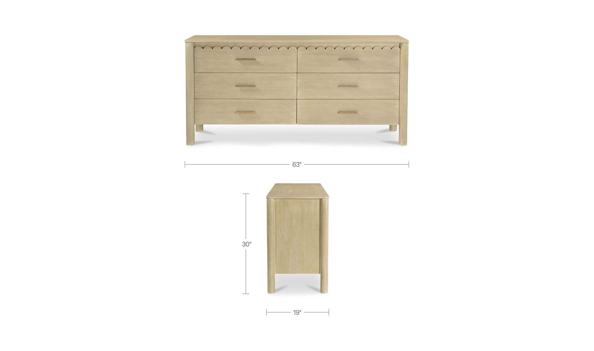 Wiley Dresser Natural by Moe's Home Collection - view 13