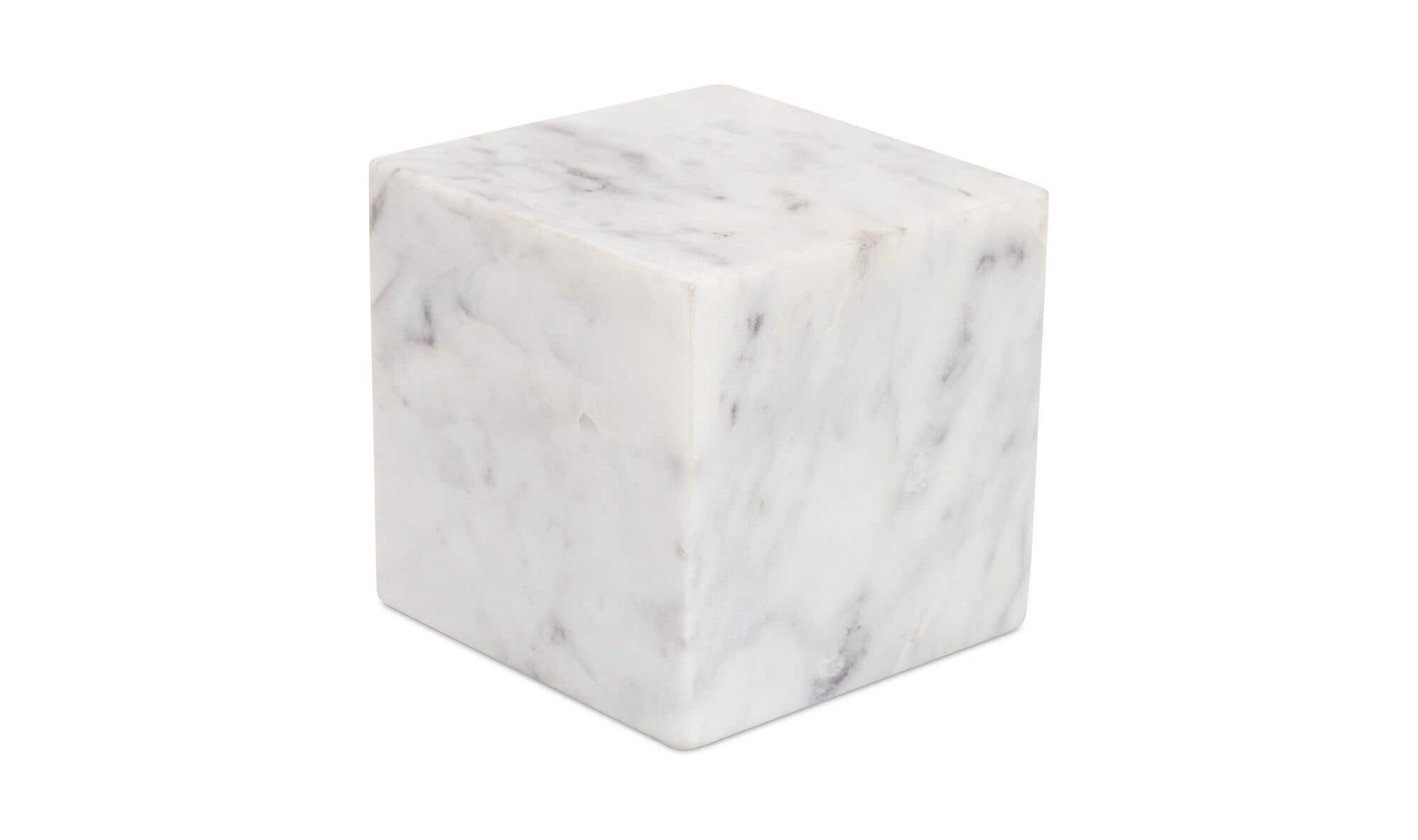 Cora Cube Tabletop Accent Banswara Purple White Marble by Moe's Home Collection - view 5